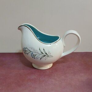 1960s Taylor Smith & Taylor "Petal Lane" Blue Flower Creamer-Versatile Coll